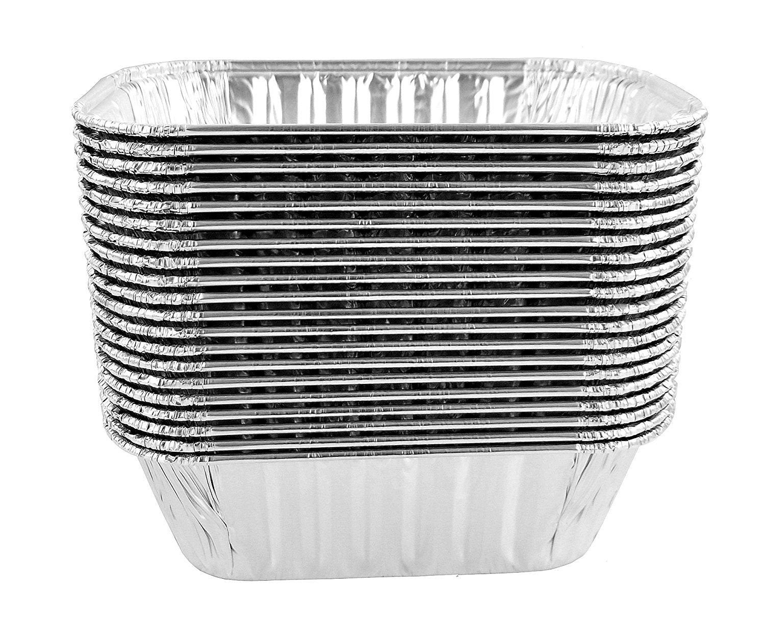 50-pack aluminum foil mini loaf pans with lids for baking muffins