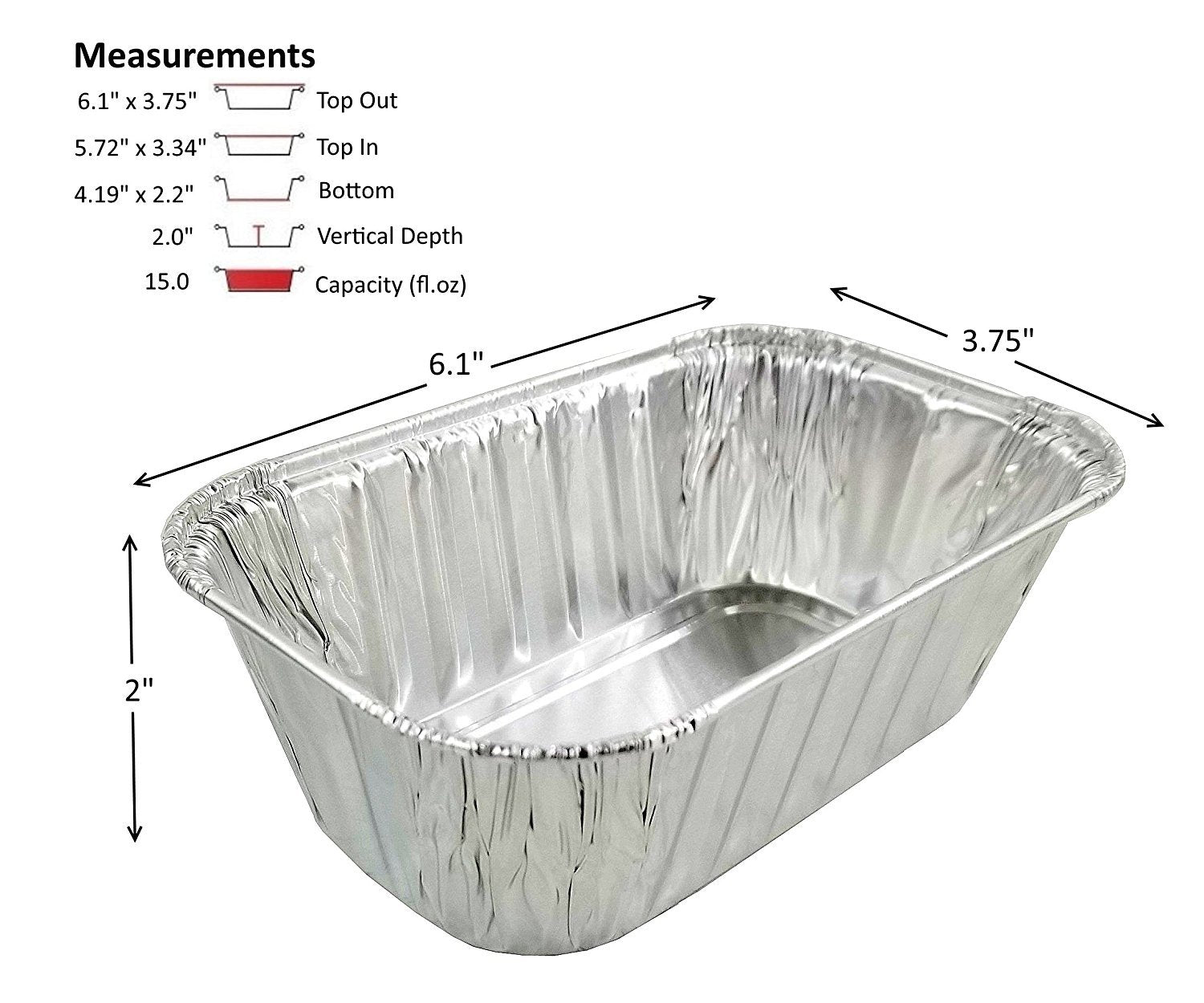 Aluminum Baking Tins  Holiday 2 lb. Loaf Pan with Dome Lid