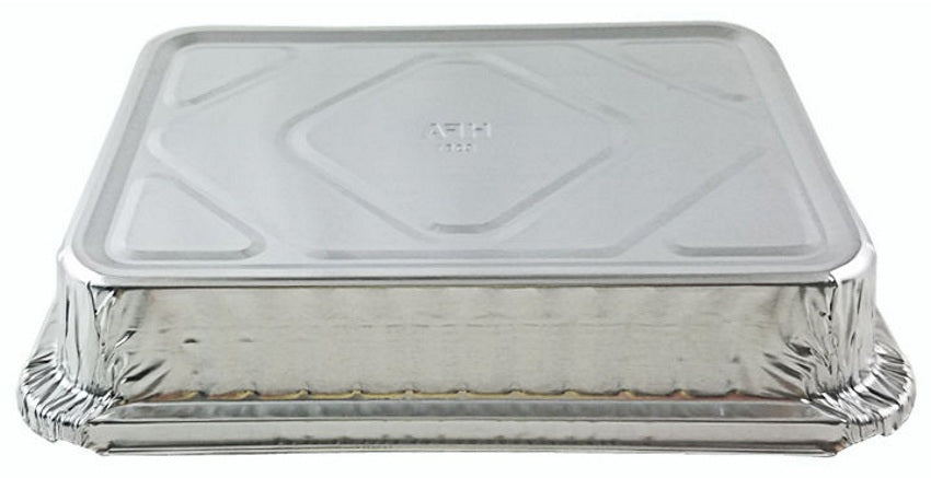 Handi-Foil 5 lb. Oblong Entrée Take-Out Foil Pan w/Board Lid 250/CS