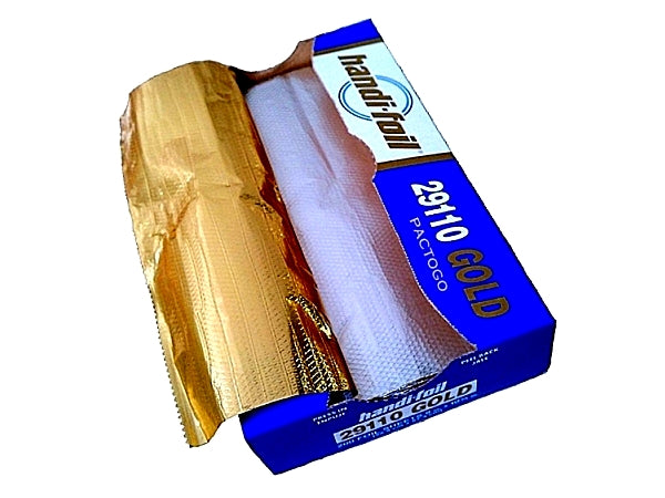 Daxwell Aluminum Foil Sheets, Interfolded, 9 x 10.75 Gold Color,  J10004837 (Case of 3,000 Sheets; 6 Boxes of 500)