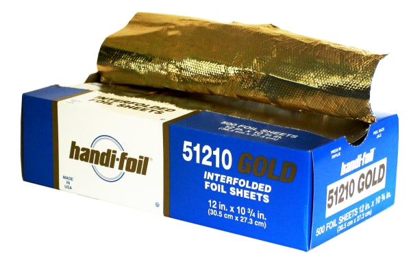 Handi-Foil 9 x 10.75 GOLD Pop-Up Foil 200 Sheets/PK –