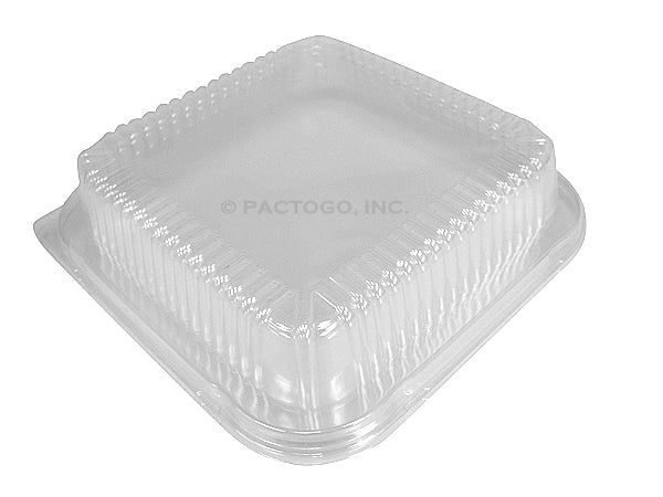 HFA 9 Square Cake Foil Pan With Dome Lid 50/PK