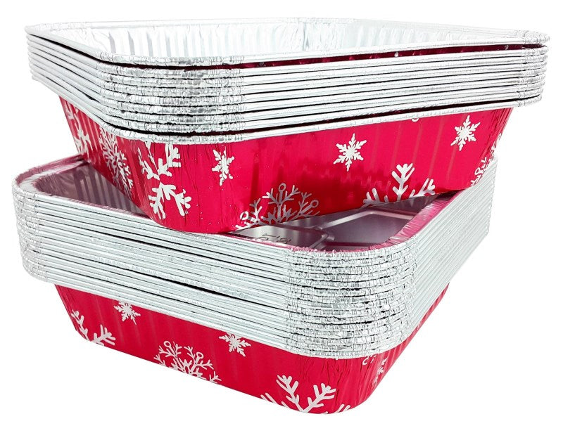 9 x 13 Aluminum Cake Pan with Red Lid - Merry Christmas - ImpressMeGifts