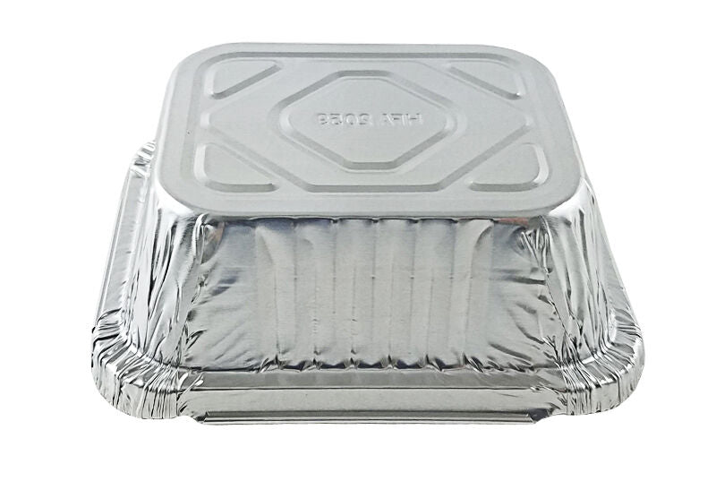 [200 Pack] EcoQuality 1LB Oblong Take Out Foil Baking Pans - 705 Aluminum  Pan for Baking, Roasting, Potluck, Reheating, Catering, Party, BBQ, Baking