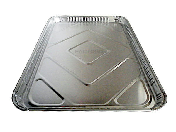 Stock Your Home 8A Square Foil Pans with Lids (50 Pack) - Foil Cake Pans with Lids - Aluminum Foil Baking Pans - Disposable Cake Pans - 8 inch S