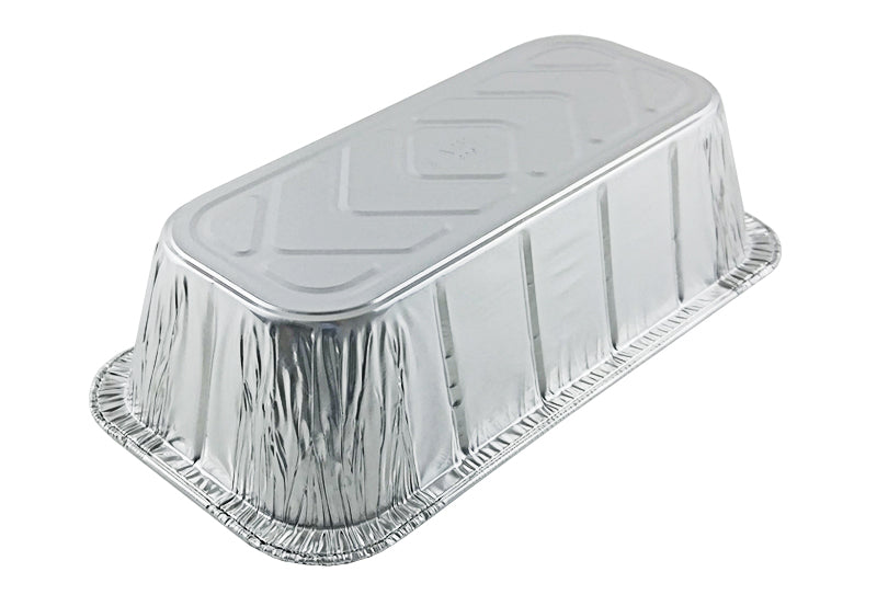 Handi-Foil 1 1/2 lb. Aluminum Foil Loaf Pan IVC w/Board Lid 50/PK