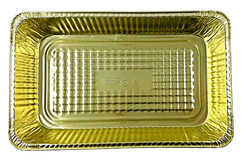 64 oz. Large Black and gold Entrée Pan- Case of 50