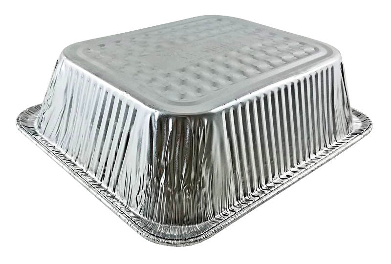 Handi-Foil Half-Size Extra-Deep Steam Table Aluminum Foil Pan w/Lid 20 –