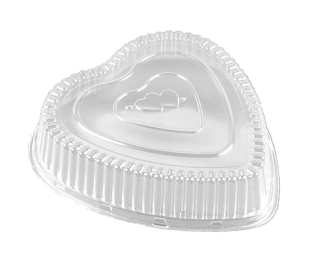 Handi-Foil Red Aluminum Foil Heart Cake Pan (PANS ONLY NO LIDS) 100/CS –