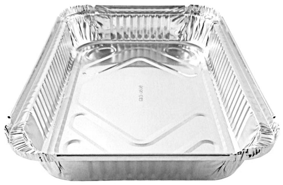 Choice 4 lb. Oblong Foil Take Out Container - 250/Case