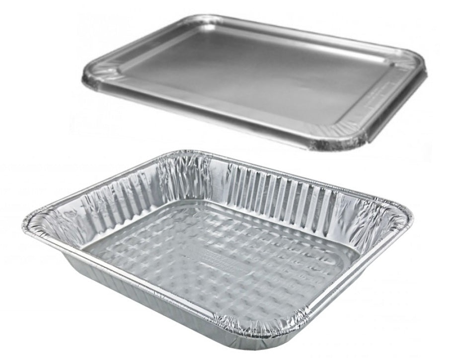 Handi-Foil Quarter-Size Deep TRUFIT™ Steam Table Aluminum Foil Pan w/L –