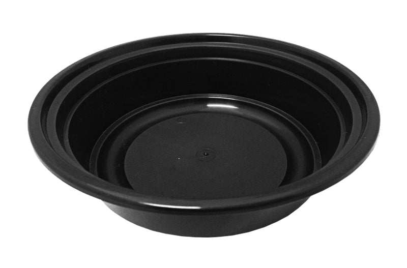 PLASTIC SOUP CONTAINER BLACK BOWL W/ LIDS (240) AVAILABLE IN 12OZ & 16OZ -  PennFlo Imports Limited
