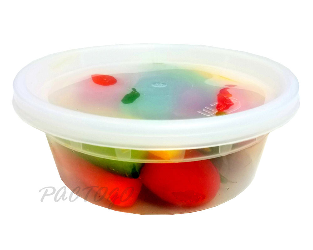 10 Count 64 Oz Combo] Basix Round Clear Food Storage Deli Container With  Lids, Perfect For Meal Prep Soup, Ice Cream
