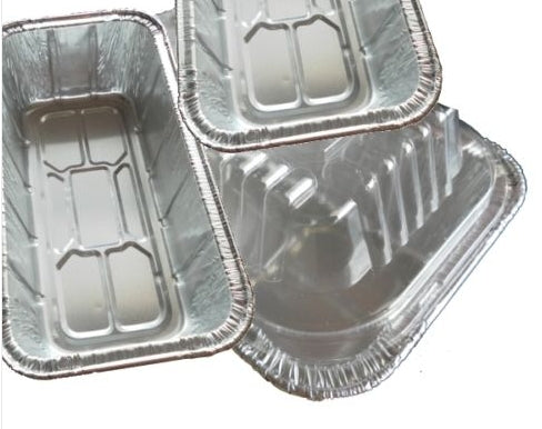 Choice 2 lb. Aluminum Foil Loaf Pan - 500/Case
